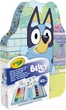 Переносной набор для рисования Crayola Bluey с фломастерами и раскрасками (04-0784) (071662207847) - изображение 4