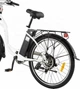 Електровелосипед міський DYU C6 (250 Вт; 12,5 А/год; 36 В), колеса 26", з ручкою газу, білий - зображення 4