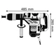Мережевий перфоратор Bosch GBH 5-40 DCE Professional (SDS-Max, 1150 Вт, 8.8 Дж) + кейс (25407) - зображення 7