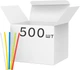 Трубочки для напитков ЮМК Пласт фреш Микс 7 мм 500 шт (4822808910765) - изображение 1