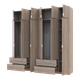 Розпашна Шафа для одягу Doros Лукас Дуб сонома 3+3 ДСП 240х50х240 (42005107) - зображення 1