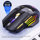 Беспроводная мышь IMICE GW-X7 геймерская мышка для ПК на аккумуляторе с RGB 7 цветной подсветкой 3200dpi - изображение 6