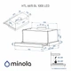 Витяжка телескопічна Minola HTL 6615 BL 1000 LED - зображення 14