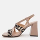 Женские босоножки кожаные Ashoes 3040 36 23.5 см Карамель/Леопард (ROZ6501005907) - изображение 4