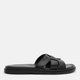 Женские шлепанцы кожаные PARADIZE SHOES SL-1202 41 26.7 см Черные (ROZ6501062259) - изображение 1