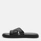 Женские шлепанцы кожаные PARADIZE SHOES SL-1202 41 26.7 см Черные (ROZ6501062259) - изображение 4