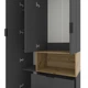 Шкаф Metkas Home A002R 1000x420x2300 ЛДСП Антрацит - Дуб Артизан - изображение 4