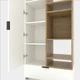 Шкаф Metkas Home A001R 800x420x2300 ЛДСП Белый Снег - Дуб Артизан - изображение 4