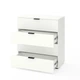 Комод Metkas Home A034 850x420x930 ЛДСП Белый Снег - изображение 2