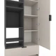 Шкаф Metkas Home A001L 800x420x2300 ЛДСП Кашемир - Антрацит - изображение 3