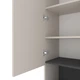Пенал Metkas Home B003U 400x350x2130 ЛДСП Кашемір - Антрацит - зображення 3