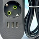 Подовжувач мережевий UA Power F03U на 3 розетки + 3USB (2m) - зображення 3