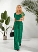 Жіночий літній прогулянковий костюм (топ+брюки) Uaclothes 42-44 Зелений (like32455-126591349) - зображення 3