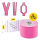 Стрічка кінезіологічна (кінезіо тейп) 4FIZJO 5 см x 5 м Pink (P-5907739316004) - зображення 6