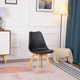 Zestaw krzeseł do kuchni i salonu ModernHome by Multistore 4 szt Czarne (5903089066620) - obraz 9