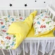 Постельное бельё в детскую кроватку Oh My Kids "Dino" желтый - изображение 4