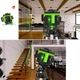 Лазерный уровень с 12 линиями профессиональный 3D уровень с зеленым лазером нивелир с магнитным кронштейном и пультом управления (PL065) - изображение 6