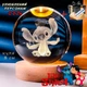 LED лампа 3D Нічник Спальня Нічник Мультфільм у вигляді кулі "Дісней Стіч" 8 см у подарунковій упаковці + печиво з передбаченням - зображення 1
