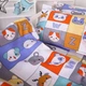 Простынь MirSon полуторная 150x220 см Kids Time 20-0039 Zoo alphabet бязь (2200009640032) - изображение 3