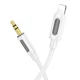 Аудіокабель BOROFONE BL20 True sound silicone digital audio conversion cable iP White (6941991114403) - изображение 3