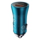 Автомобільний зарядний пристрій Baseus Golden Contactor Dual Fast Charger Car Charger U+C 60W Blue (CGJM000103) - зображення 3