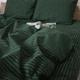 Пододеяльник MirSon Полуторный 143х210 см Бязь 17-0612 Stripe Emerald (2200008201630) - изображение 5