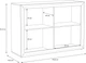Комод Frisco TIZIANO 1338x914x435 Дуб античный/Бежевый глянец 2д (7414-TZK22B) - изображение 5
