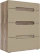 Комод Frisco TIZIANO 800x1046x431 Дуб античный/Бежевый глянец 4ш (7462-TZMK31) - изображение 1