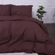 Комплект постельного белья MirSon семейный 160x220 см х 2 шт 17-0617 Stripe Brown Ranforce Elite (2200008202514) - изображение 3