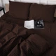 Комплект постельного белья MirSon Полуторный Евро 160х220 см 17-0617&nbsp;Stripe&nbsp;Brown Бязь (2200008202781) - изображение 7