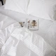 Простынь на резинке MirSon односпальная 80x190+25 см Stripe 17-0605 White Бязь (2200008053161) - изображение 4
