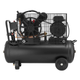 Компрессор STORM, 50 л, 3 кВт, 220 В, 10 атм, 500 л/мин, 2 цилиндра INTERTOOL PT-0016 - изображение 3