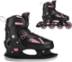Łyżworolki Nils Extreme 2 w 1 NH382 31-34 S Czarno-Różowe (5907695583267) - obraz 1