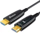 Кабель оптичний Dtech DT-HOF8020 HDMI 2.1 Male-Male 20 м Чорний (74-00103) - зображення 1