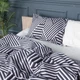 Комплект постельного белья MirSon King Size 220х240 см 17-0629&nbsp;Diamond&nbsp;Black&nbsp;White Бязь (2200008464509) - изображение 2