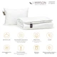 Набор антиаллергенный MirSon EcoSilk Всесезонный №1800 Eco Light White Одеяло + Подушка (2200003966923) - изображение 2
