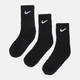Набор женских носков высоких хлопковых Nike SX7676-010 U NK EVERYDAY LTWT CREW 34-38 3 пары Черный (888407237171) - изображение 1