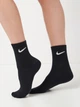 Набор женских носков высоких хлопковых Nike SX7676-010 U NK EVERYDAY LTWT CREW 34-38 3 пары Черный (888407237171) - изображение 2