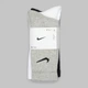 Набор женских носков высоких хлопковых Nike U Nk V Cush Crew Value SX4508-965 38-42 3 пары Черный/Белый (685068095467) - изображение 7