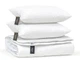 Набор антиаллергенный MirSon EcoSilk Всесезонный №1801 Eco Light White Одеяло + Подушки (2200003967005) - изображение 4