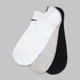 Набор женских носков коротких Nike Value No Show SX2554-901 38-42 (M) 3 пары Белый/Черный/Серый (659658576902) - изображение 5