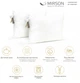 Набор антиалергенных подушек MirSon Memory effekt №1627 Eco Light White 50х70 2 шт средние (2200002651936) - изображение 2