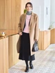 Пальто осеннее длинное женское Uniqlo 300297649 M Коричневое (1159800084) - изображение 5