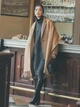 Пальто осеннее длинное женское Uniqlo 300297649 M Коричневое (1159800084) - изображение 7