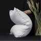 Подушка MirSon №1017 Silver Cloud хлопок высокий 60x60 см (2200010363081) - изображение 6