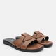 Женские шлепанцы кожаные Ashoes Zarina 38 24.5 см Темная карамель (ROZ6501005953) - изображение 3