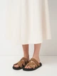 Женские шлепанцы кожаные Ashoes Гермес-008 39 25 см Нюд (ROZ6501005960) - изображение 2