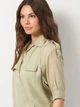 Рубашка женская Zara 2829/481 M Оливковая (02829481505037) - изображение 4