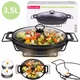 Мармит Kamille из керамики овальный 43 см x 26,5 см x 12 см 3,5 л с подставкой (черный) - изображение 4