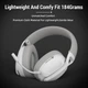 Беспроводная геймерская (Bluetooth + 2,4G) гарнитура Attack Shark L80 White - изображение 3